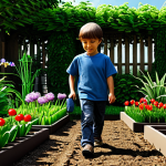 Image Prompt 1: Children's Home Gardening Adventure**