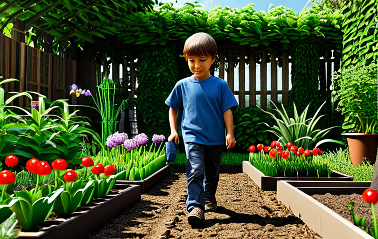 Image Prompt 1: Children's Home Gardening Adventure**