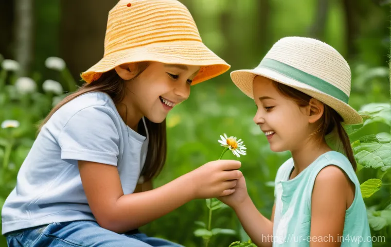 자연 연결 교육 프로그램의 효과적인 홍보 전략 - **Prompt 1: Joyful Nature Exploration on Social Media**
    A vibrant, sun-drenched outdoor scene fe...