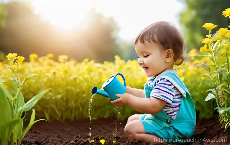 자연 연결 교육 프로그램과 부모의 역할 - **Prompt 1: Children's Joyful Exploration in Nature**
    A vibrant, sun-drenched scene capturing a ...
